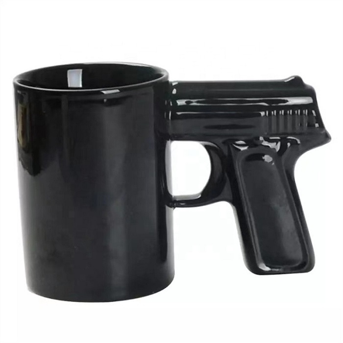 Gifts For Police Officers - Mug With A Pistol Grip