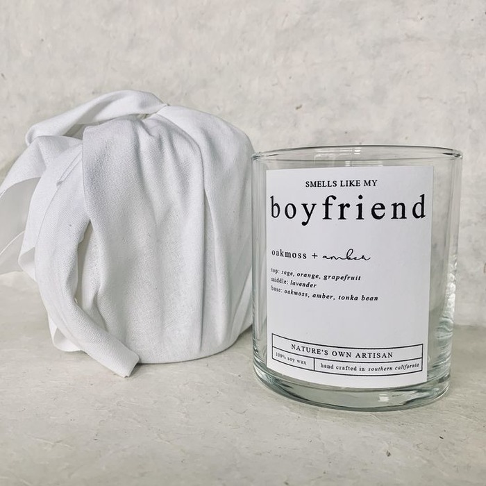 Fathers Day Gifts For Your Boyfriend - “My Boyfriend Is Awesome” Candle
