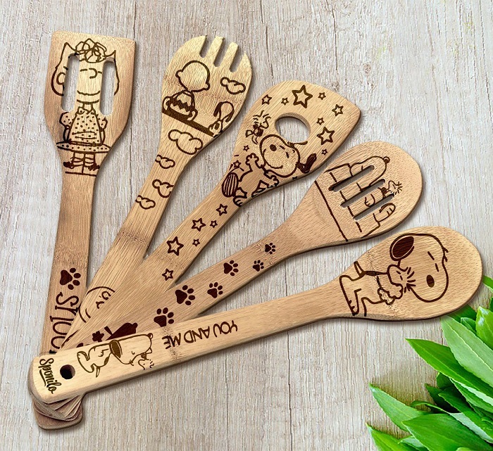 Mountain Men's Wood-Burned Spoon