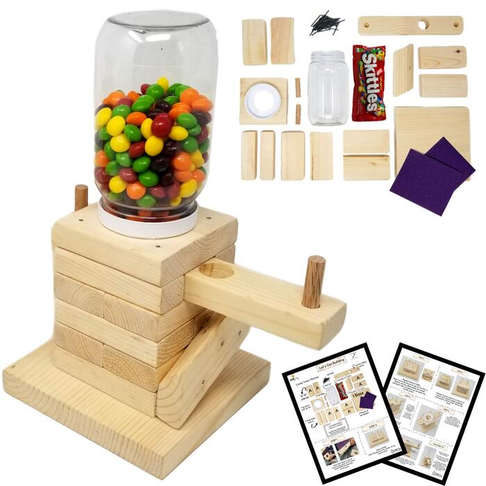 DIY Candy Dispenser - a perfect gift to make your grandpa smile all day