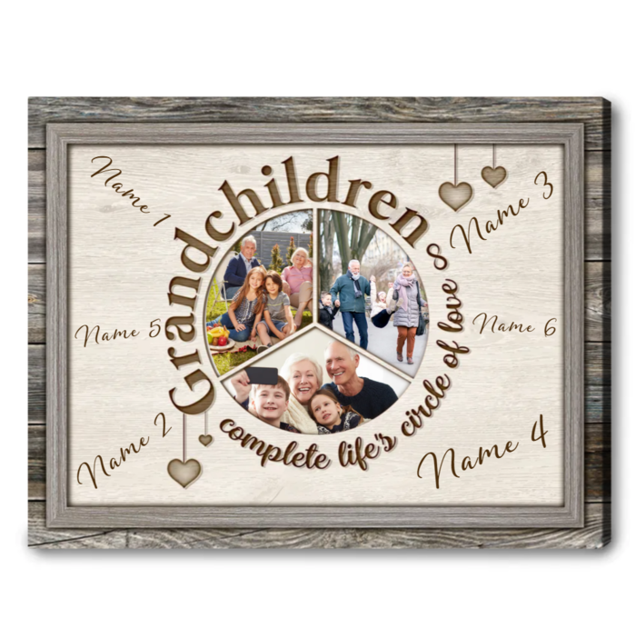 Father’s Day Gift For Grandpa - Customized Grandkids Print Art