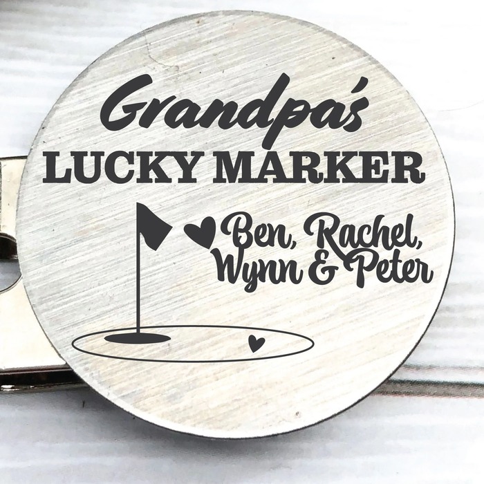 Father’s Day gift for grandpa - Personalized Grandpa's Lucky Marker