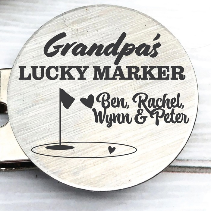 Father’s Day Gift For Grandpa - Personalized Grandpa'S Lucky Marker