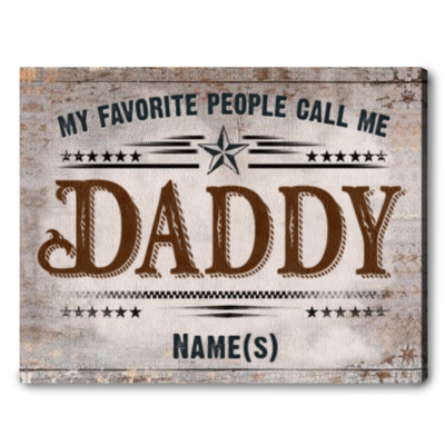 father's day gift customized gift for dad canvas print 01