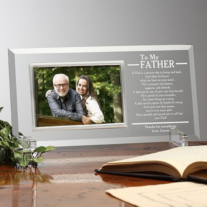 Father's Day DIY Gifts: Engraved Glass Photo Frame