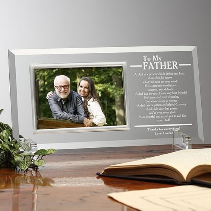 Father'S Day Diy Gifts: Engraved Glass Photo Frame