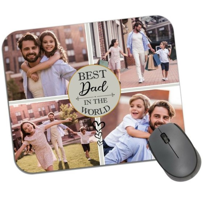 Personalized Mouse Mat with whole family photos.