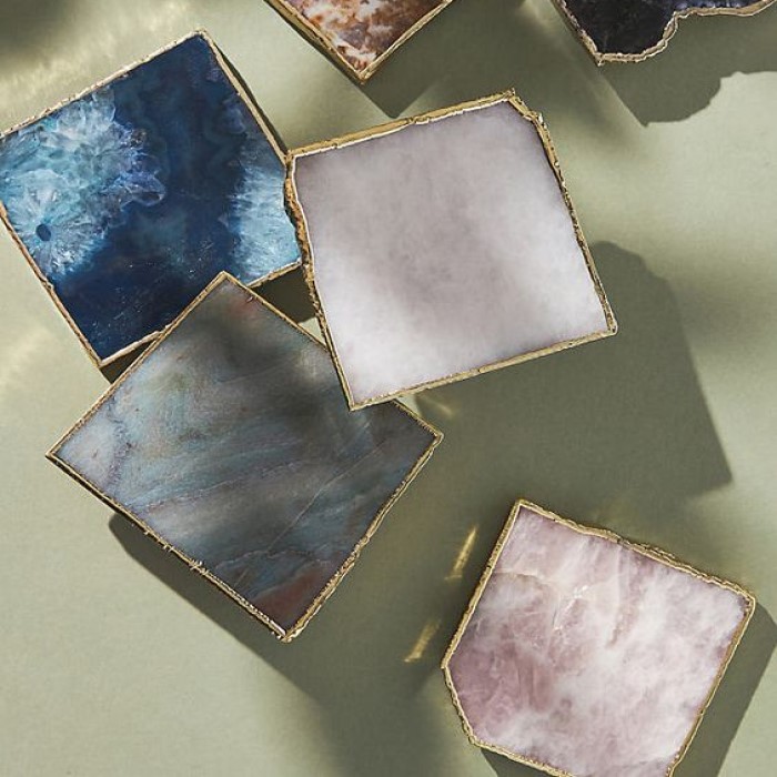 Agate Coasters - diy father's day gifts dad will love.