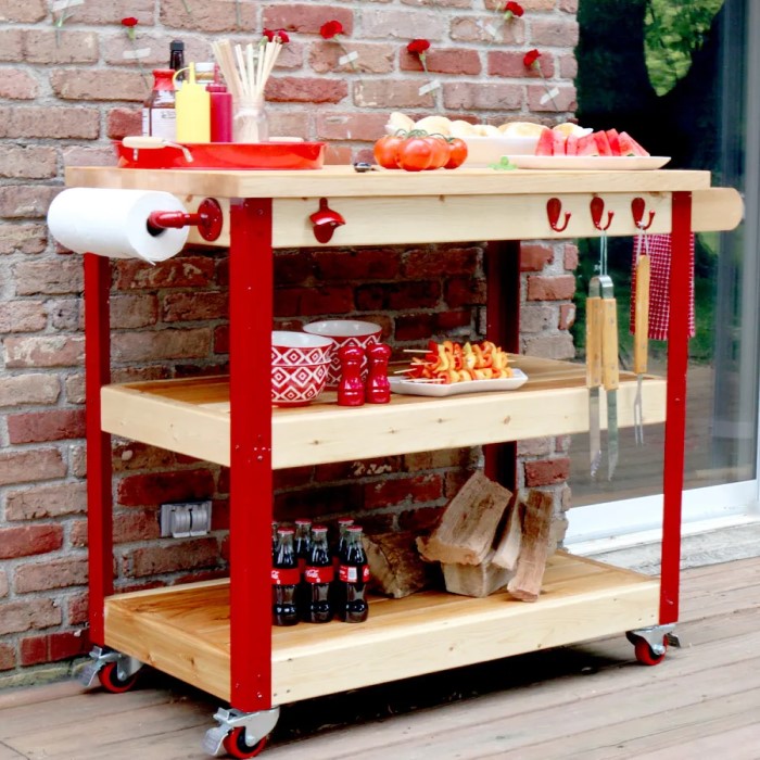 Father's Day Gift Ideas DIY: Grilling Cart