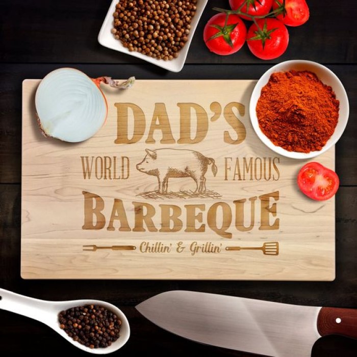Father's Day Gift Ideas DIY: Engraved Cutting Board