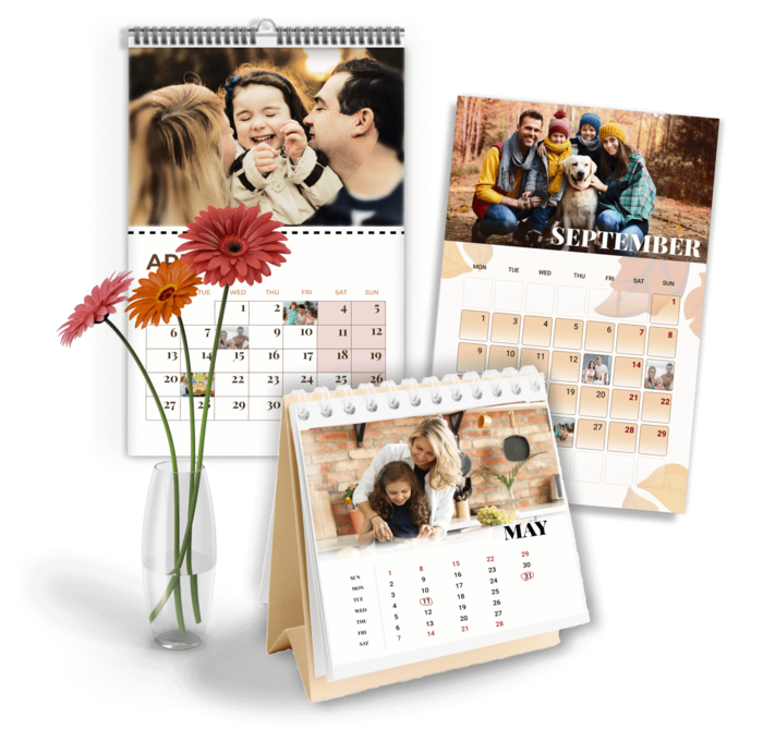 Photo calendar: lovely customized gifts for dad