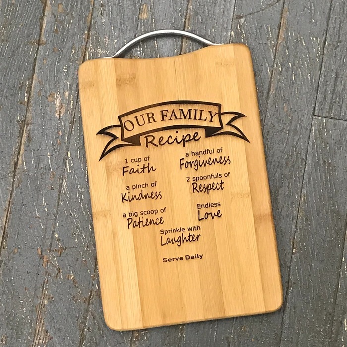Recipe cutting board: unique presents for father