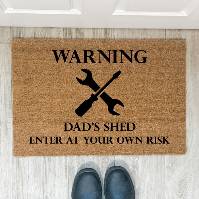 custom gifts for dad - doormat