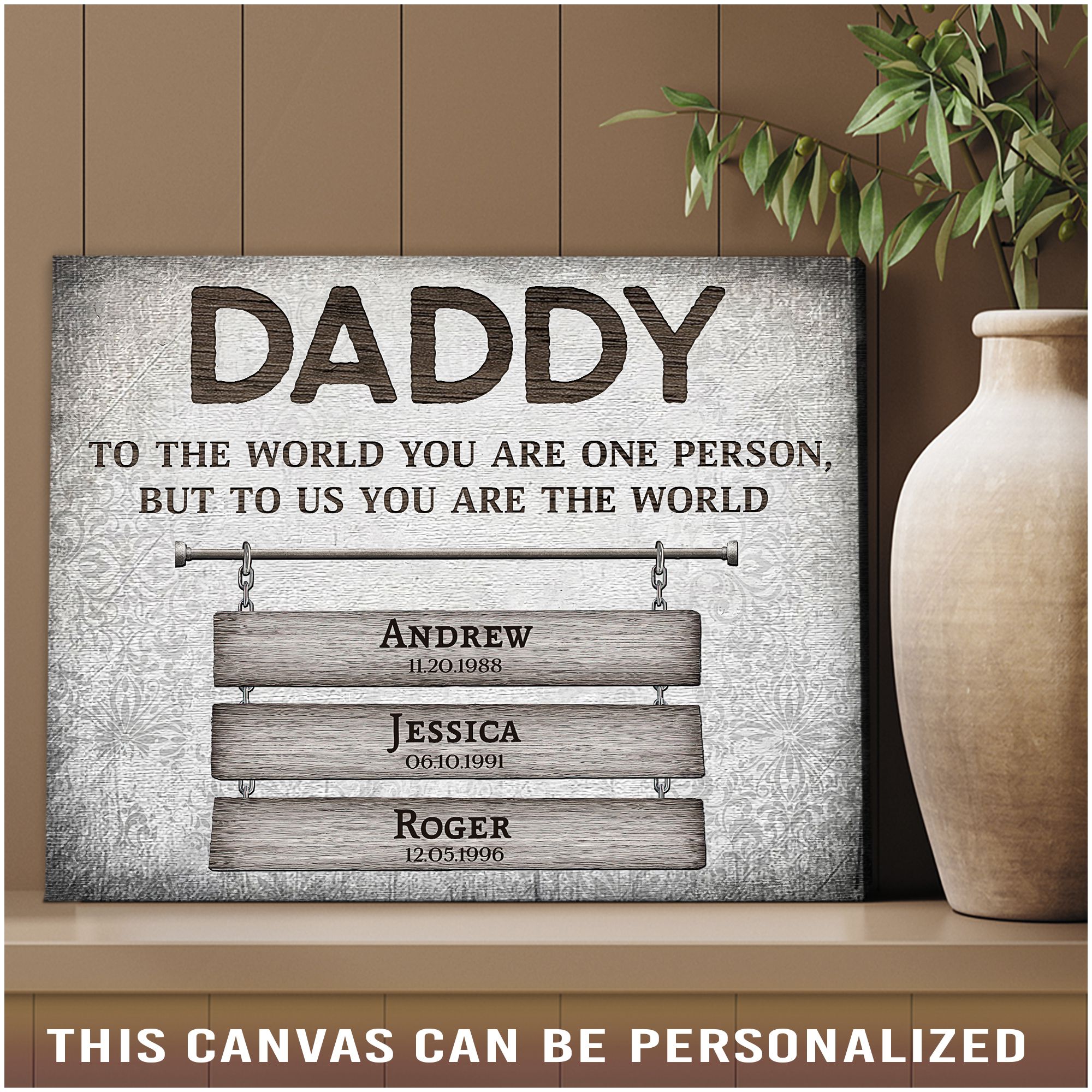 Father's Day Gift Personalized Best Gift For Dads Who Have Everything - Oh  Canvas