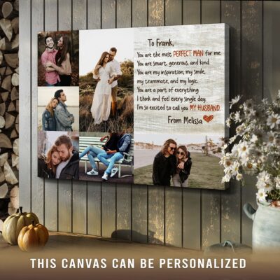 best wedding gifts for groom from bride personalized photo canvas print 03