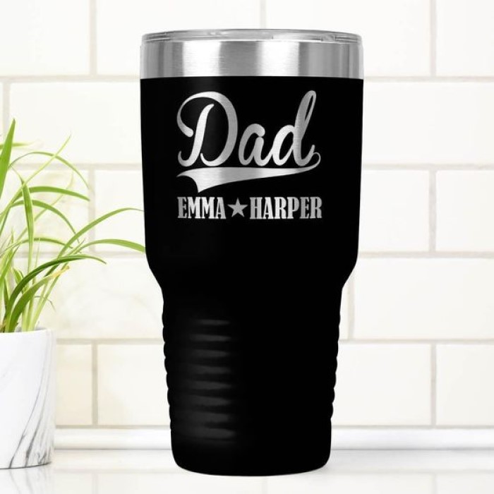 Good Last-Minute Presents For Dad: Tumbler to enjoy hot chocolate, tea, or coffee