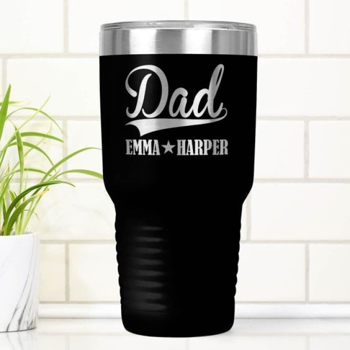 Good Last-Minute Presents For Dad: Tumbler To Enjoy Hot Chocolate, Tea, Or Coffee