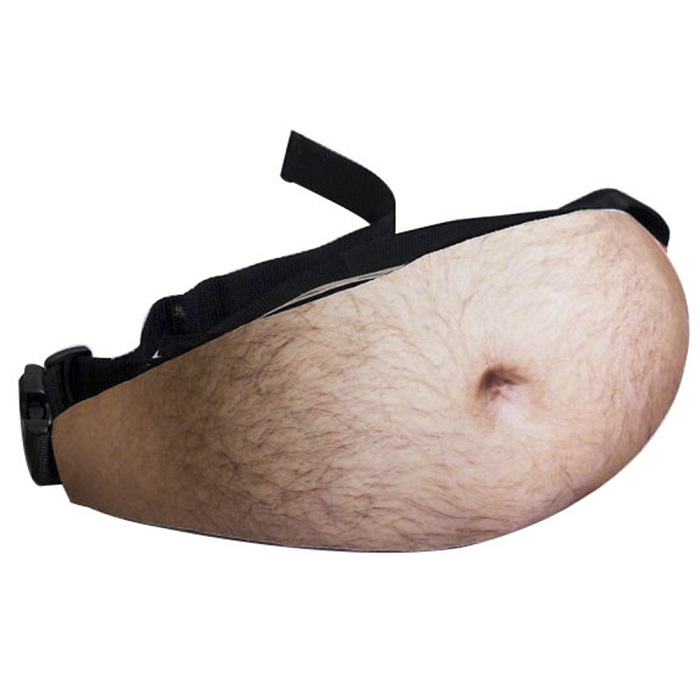 Funny Gifts For Dad - Fake Belly Fanny Pack Dad'S Bag