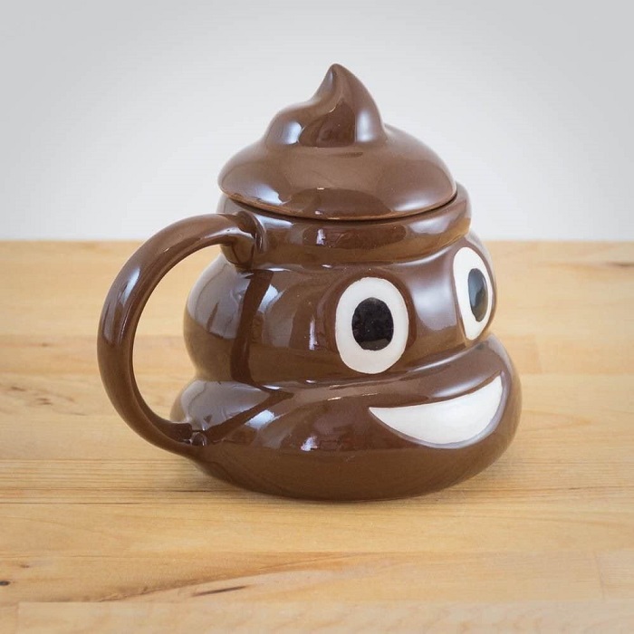 dumb gifts For Dad - Poop Emoji Mug