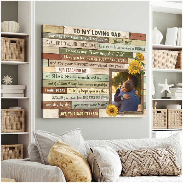 "To my loving Dad" print: best Father's Day gift