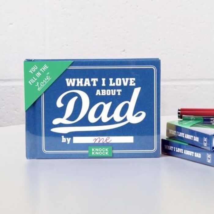 What I love about Dad journal: father's day surprise ideas