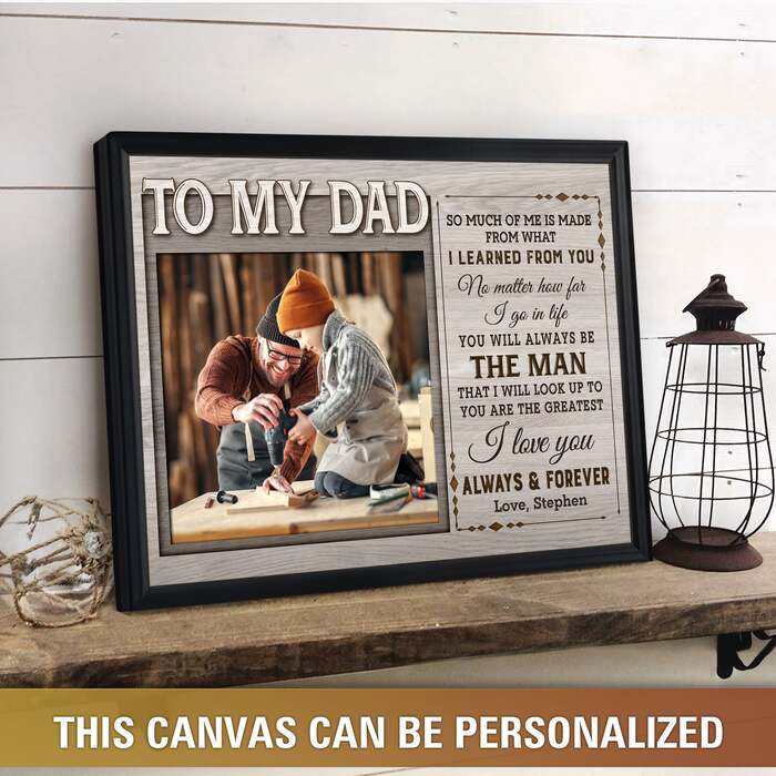 Love you always and forever canvas - best father's day gifts ideas