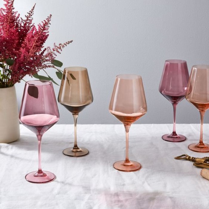 Colorful Wine Glasses: Unique Birthday Gift Ideas For Her