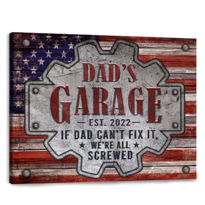 funny father's day gift funny gift for dad garage sign for dad