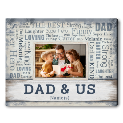 personalized father's day canvas gift unique father's day gift canvas print 01