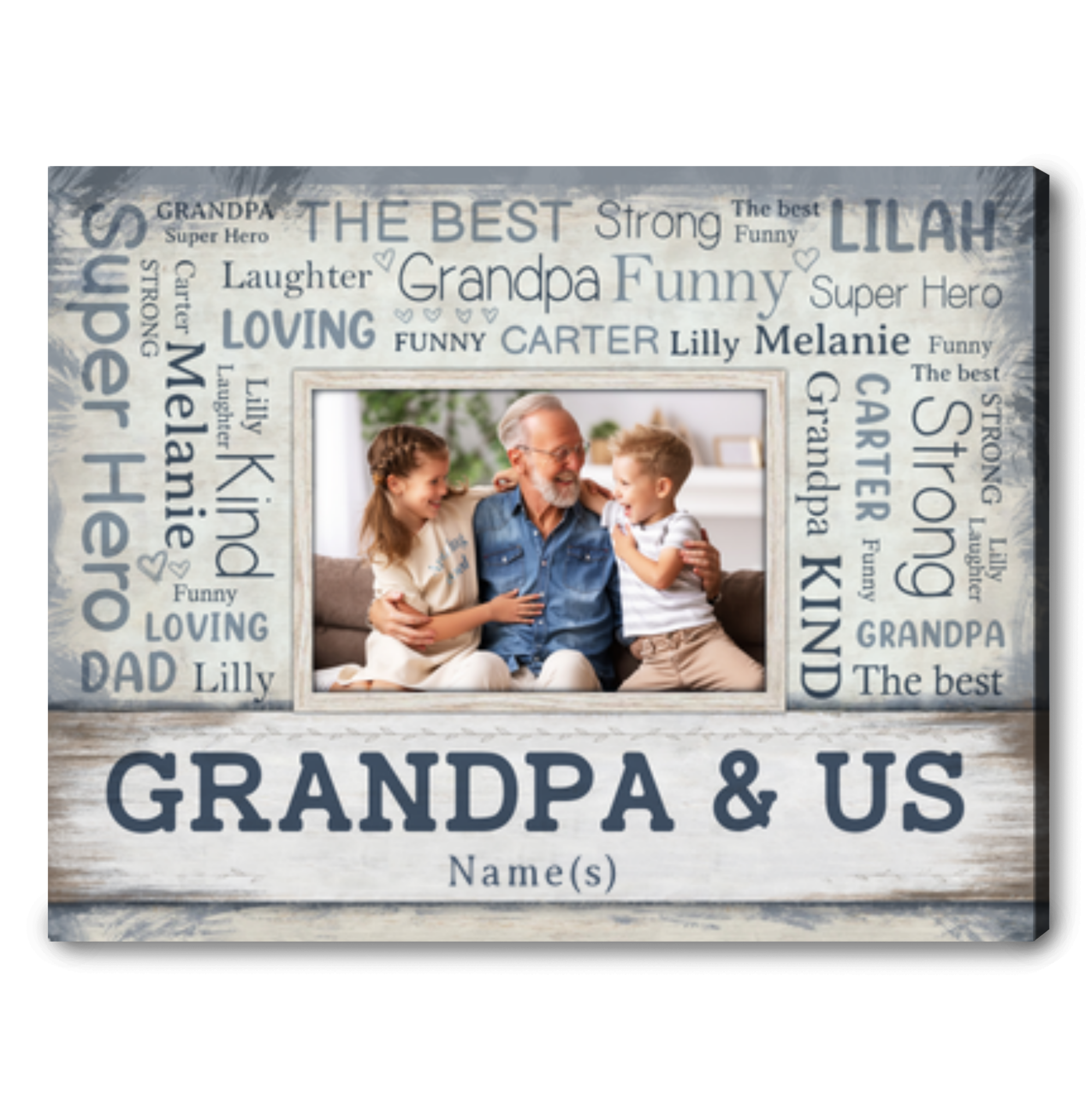 grandpa custom canvas print gift for grandpa 01