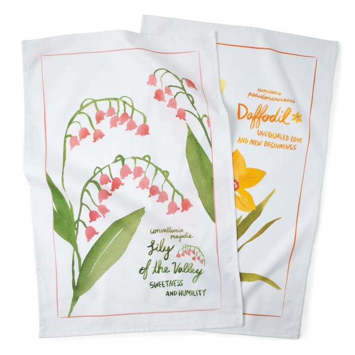 Personalized Gifts For Women: Embroidered Tea Towel