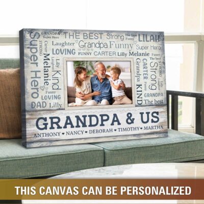 grandpa custom canvas print gift for grandpa 04
