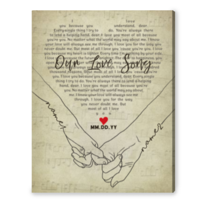 song lyrics gift personalized gift for couple special anniversary gift gift for husband and wife