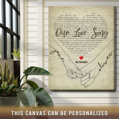 song lyrics gift personalized gift for couple special anniversary gift gift for husband and wife
