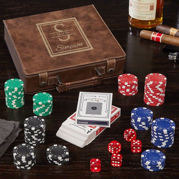 Father Son Gifts - Personalized Poker Set