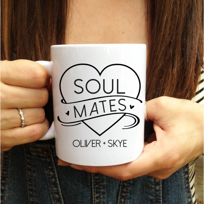 Customized Gifts For Her: "Soul Mate" Mug