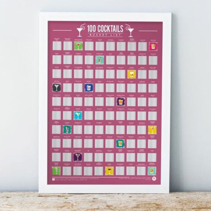 Scratch-off poster: funny retirement gift for pals