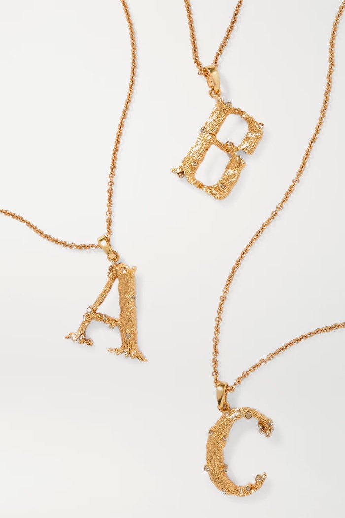 Expensive Gift Ideas For Girlfriend: Thick Gold Initial Necklaces