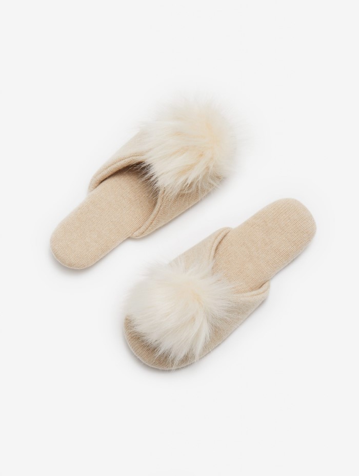 Luxury Gift For Her: A Pair Of Cashmere Slippers