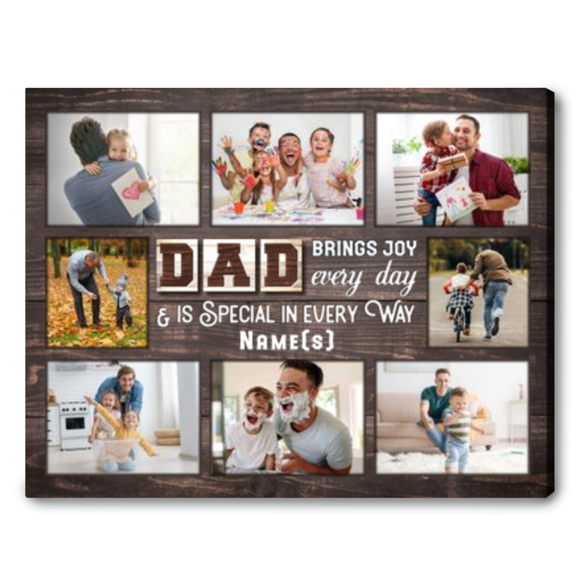 Custom Text Picture Frame Picture Frame Collage Collage Picture Frame Photo  Frame Father's Day Gift Custom Family Gifts 