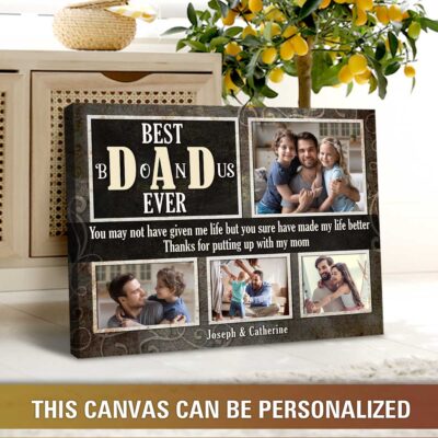 unique father's day gift personalized photos gift for bonus dad step dad 03