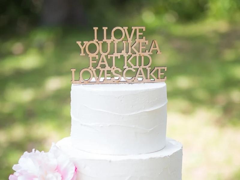 Funny Cake Topper For The Best Engagement Gifts On Engagement Party