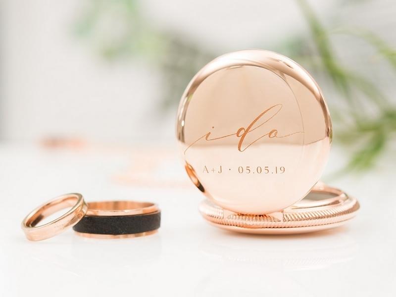 Personalized Pocket Wedding Ring Holder For Personalized Gift For Bride-To-Be
