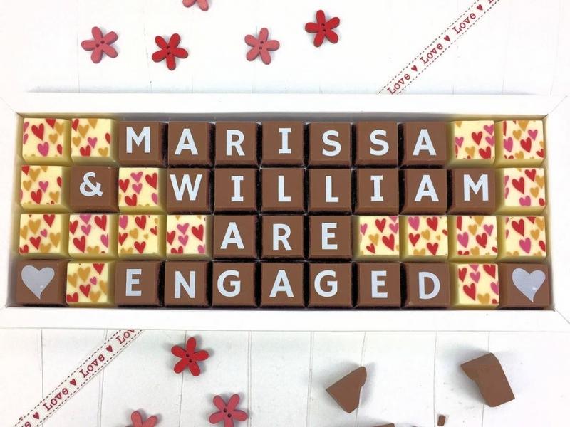 Chocolate Engagement Gift for perfect engagement gifts