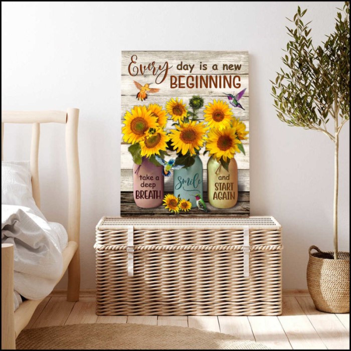 Personalized Sunfower in Mason Jar Kitchen Towel and Potholder