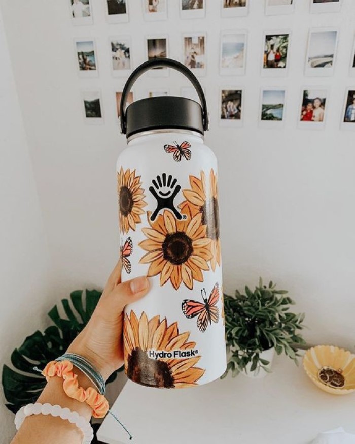 Sunflower Accessories for Women, Sunflower Water Bottle Charms