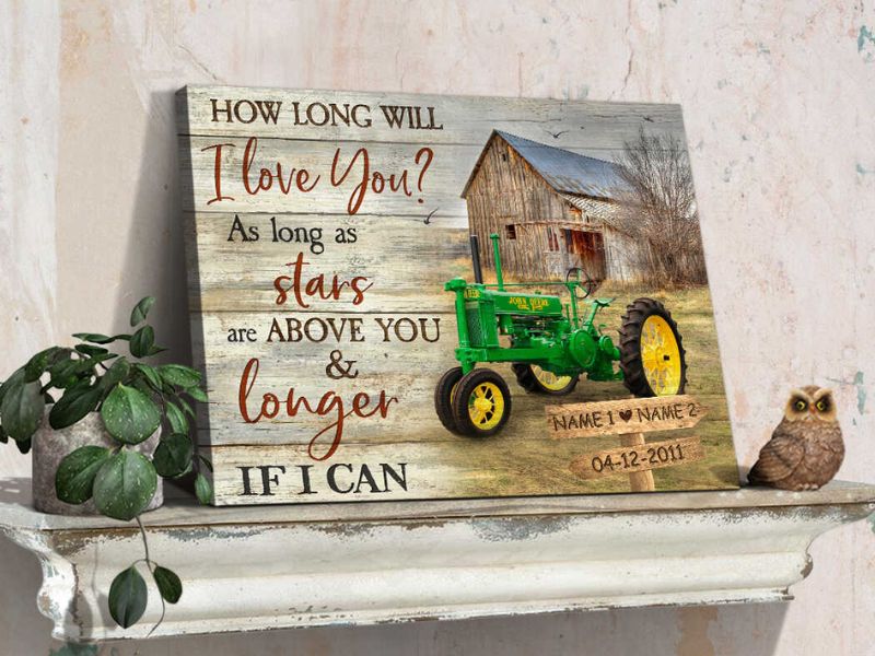 Old Barn And John Deere Tractor Wall Art Decor Ohcanvas