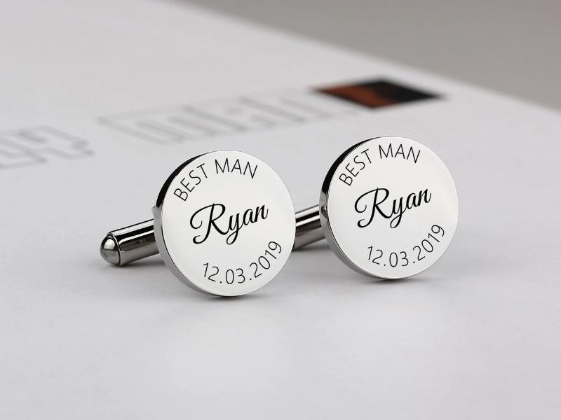 Personalized Cufflinks for engraved engagement gifts