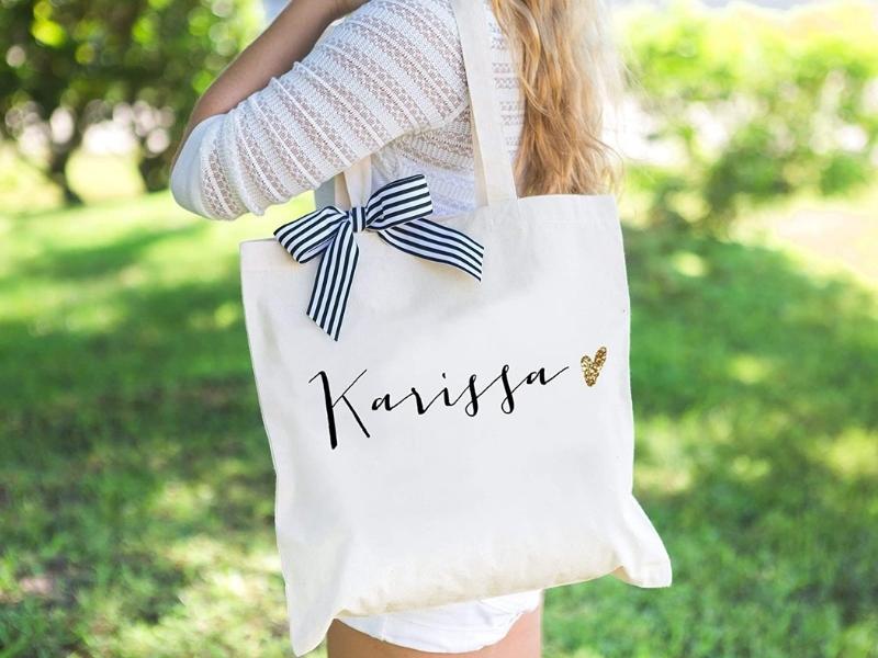 Personalized Tote Bag for unique personalized engagement gifts