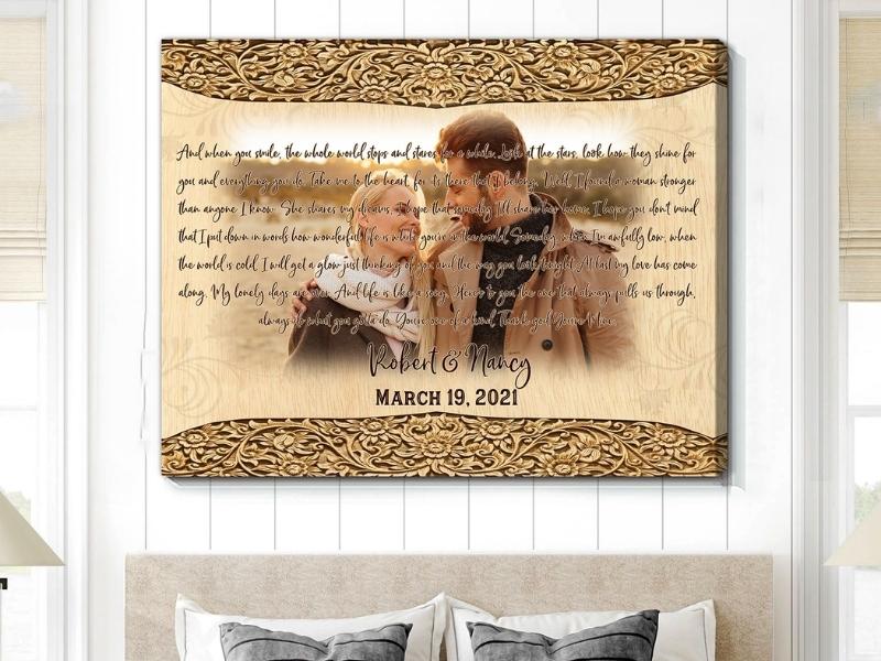 Wedding Custom Song Lyrics Gift Oh Canvas